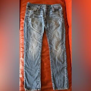 American Eagle Pants Skinny Light Blue Denim SZ 8 Jeans